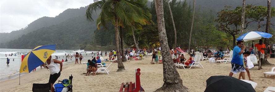 Sunday - relax before Carnival starts and go to Maracas Bay where the Trinidadians and tourists play.