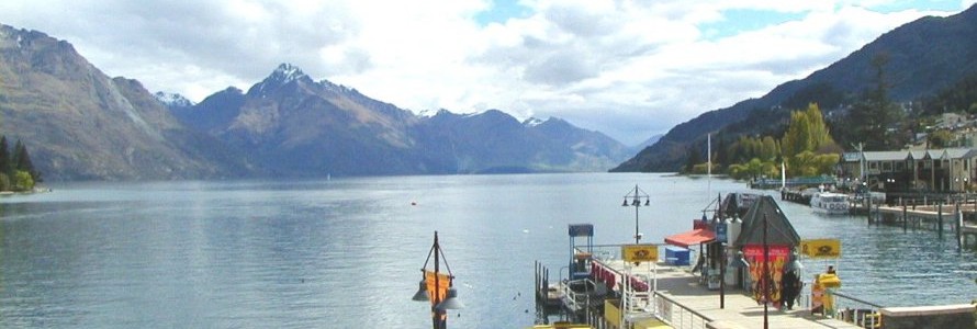 Queenstown, South Island with Lake Wakatipu and The Remarkable Mountains.