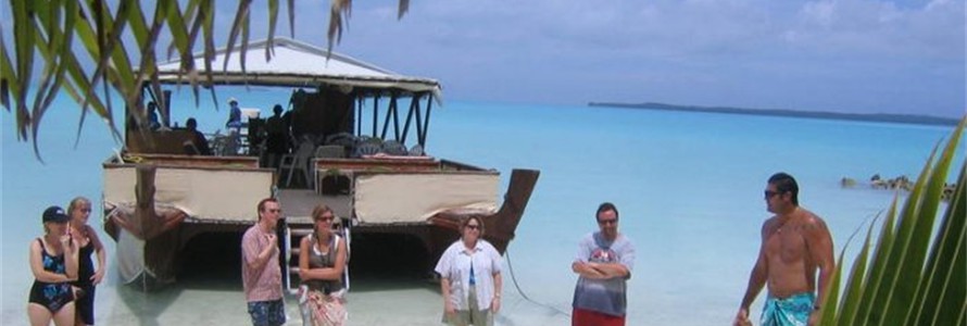 A fun day is doing a lagoon cruise when you are in Aitutaki, The Cook Islands.