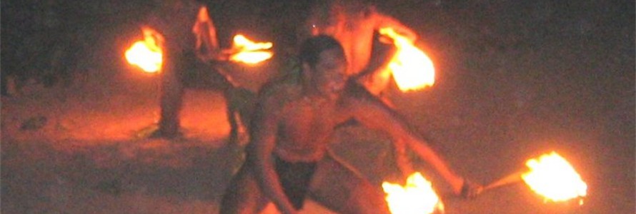 Tiki Village Fire Dancers, Moorea.