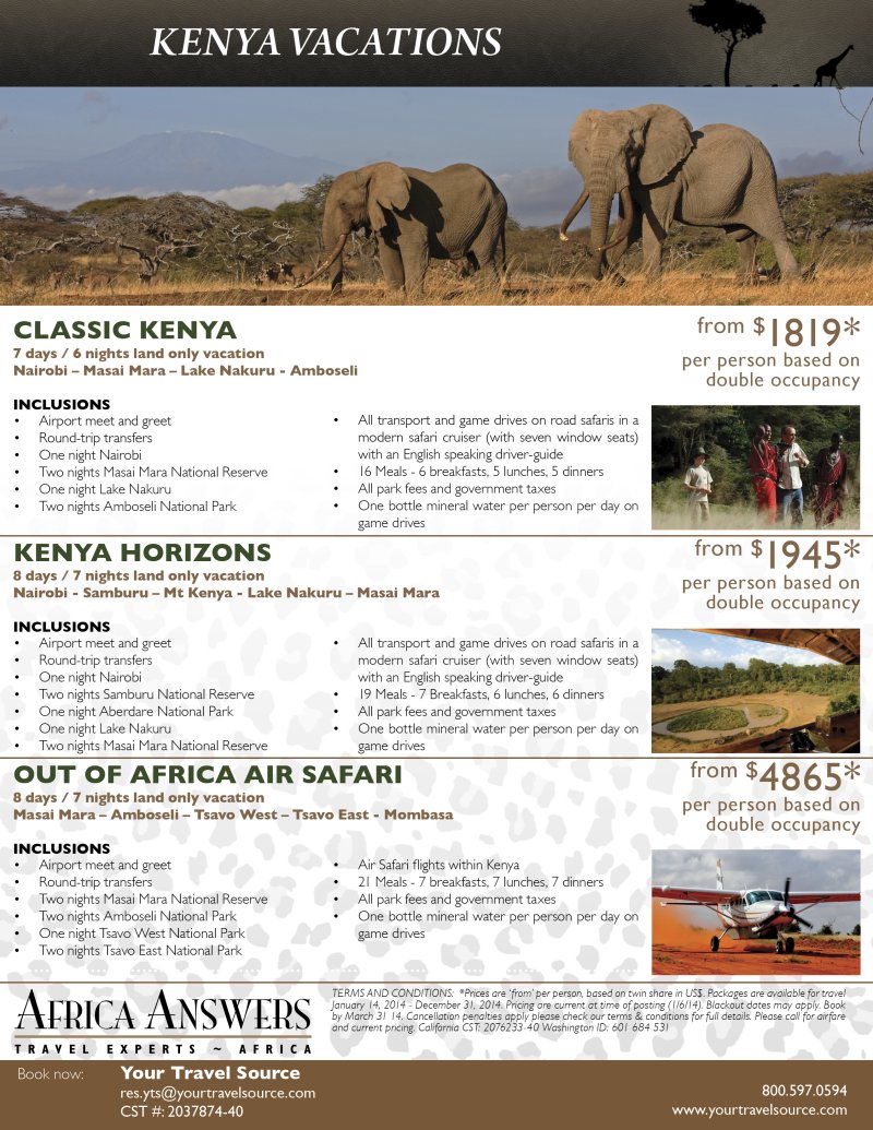 Kenya 3 package flyer ExMar 31 14-Your Travel Sourc800e