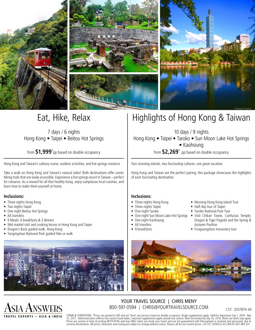 850Discover Hong Kong  Taiwan cAug 8 16-Your Travel Source2