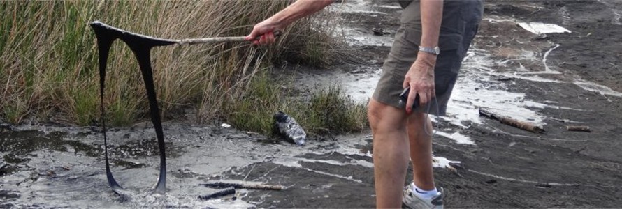 It looks like a lake until you put a stick into it!