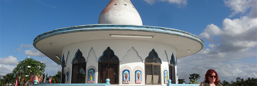 Saturday you spend the day touring Trinidad.  The temple in Carapichaima.