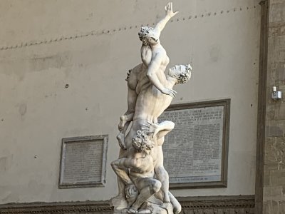 Rape of the Sabine Women in Loggia Dei Lanzi 1583 by Giambologna400