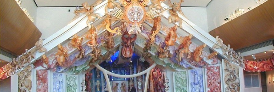 Te Papa Museum, Marae, Wellington, North Island.