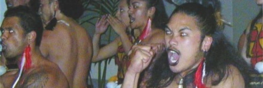 Maori Haka, Rotorua, North Island.