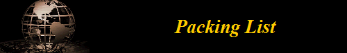 Packing List              